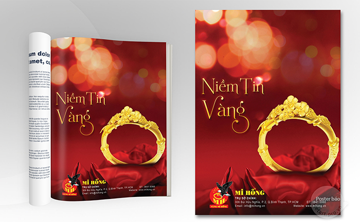 Thiết kế poster Mi Hồng