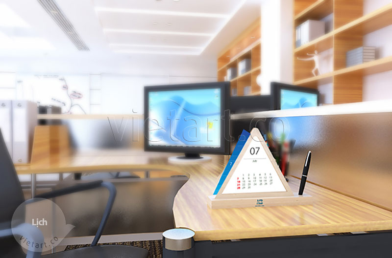 thiết kế in ấn lịch độc quyền để bàn acb bank