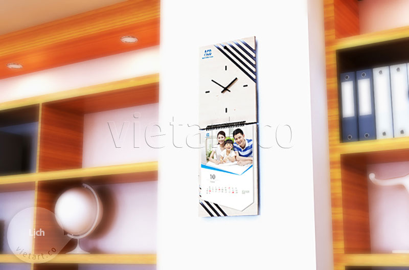 thiết kế in ấn lịch độc quyền treo tường acb bank
